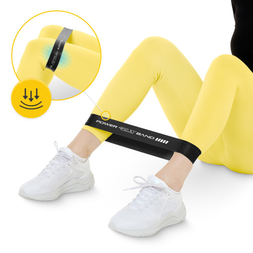 Резинка для фітнеса  4FIZJO Mini Power Band 1.2 мм 15-20 кг Black - фото №6